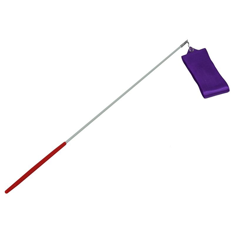 4M Dance Lint Gym Ritmische Gymnastiek Kunst Ballet Streamer Twirling Rod Paars