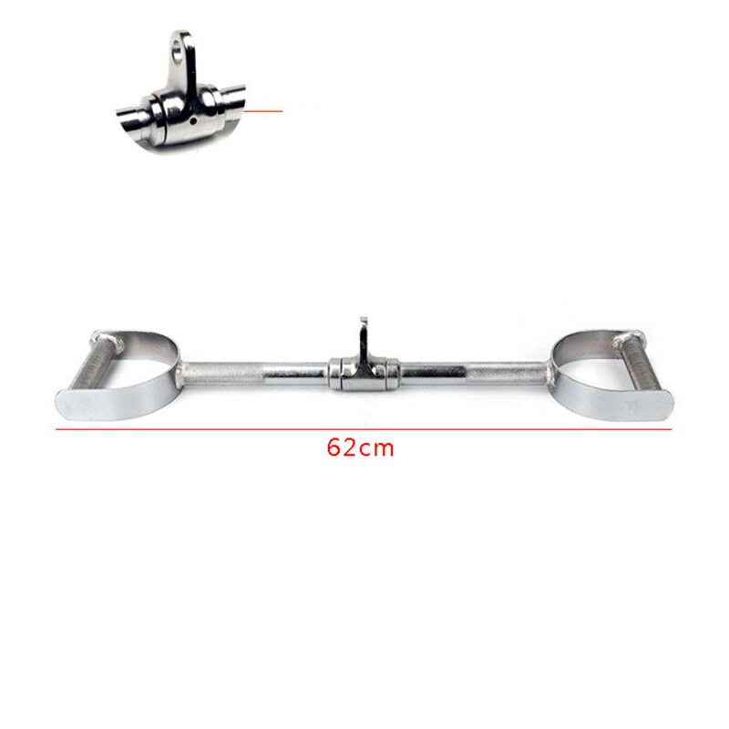 Pully Cable Machine Accessory Rowing Pull Down Bar Triceps Rubber Handle Back Muscle Training Grips Attachments F1086: 1