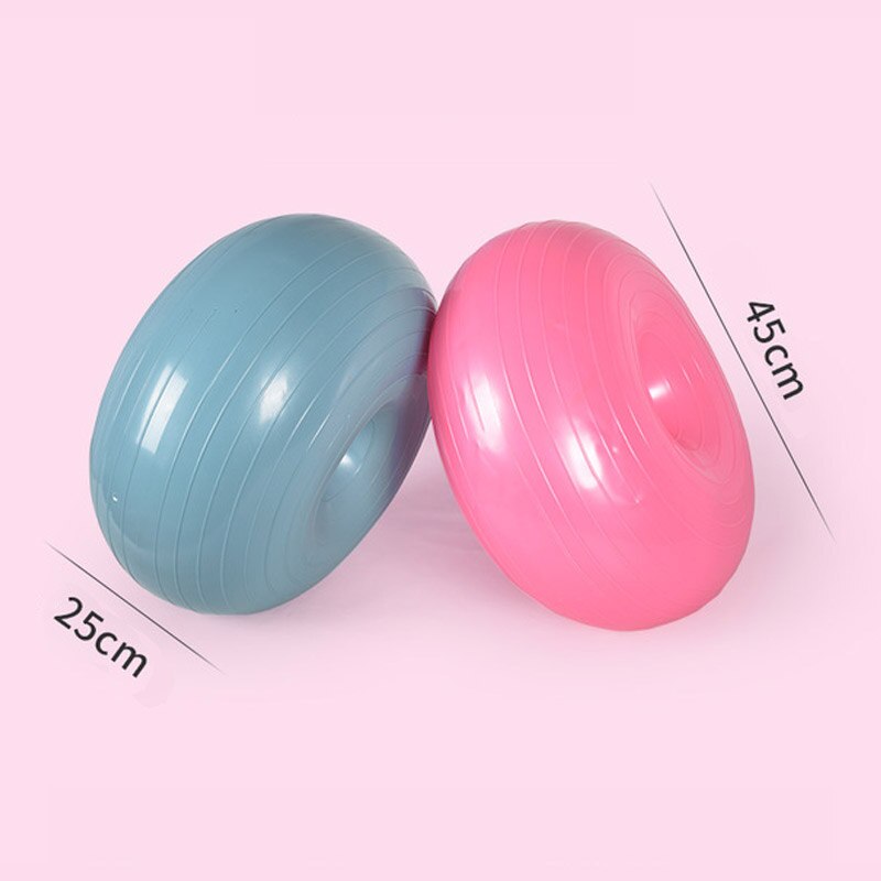 Yoga Ball Donut Exercise Workout Core Training Swiss Stability Ball for Yoga Pilates & Balance Training in Gym Office