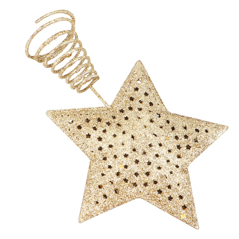 1Pc Tree Topper Funny Glittering Treetop Decor Star Tree Topper for Christmas