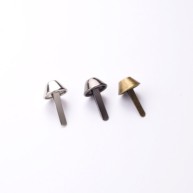 50x bolsa pés, metal arco-íris cor metal bolsa pés, diy 15mm artesanato metal pés, metal bolsa parafuso prisioneiro para bolsa: Black / 12mm