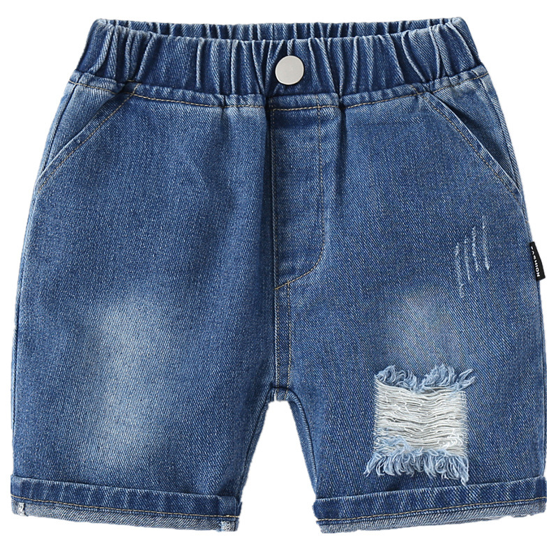 Pantaloncini di Jeans per ragazzi strappati Jeans estivi al ginocchio in cotone pantaloni per bambini pantaloni per bambini vestiti per bambini per bambini