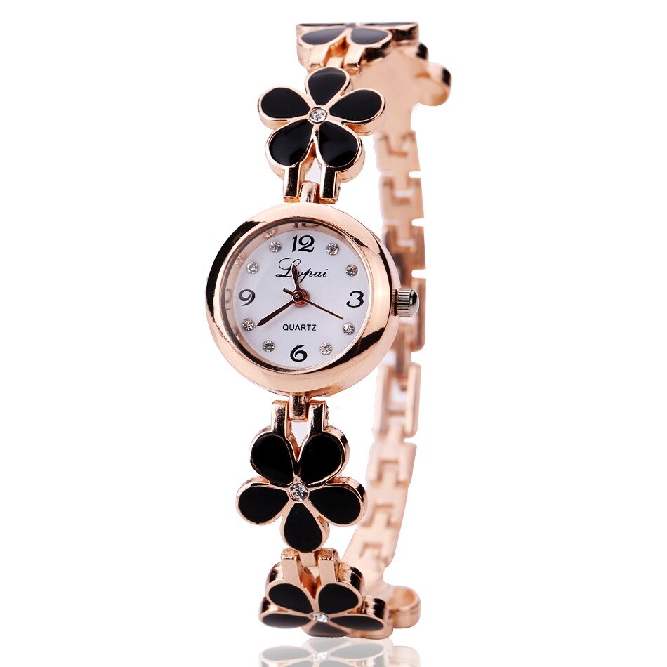 Brand Watches Womens Watch Exquisite Small Daisy Watch Niche Ladies Watch Ladies Watch Relojes Para Mujer: Black