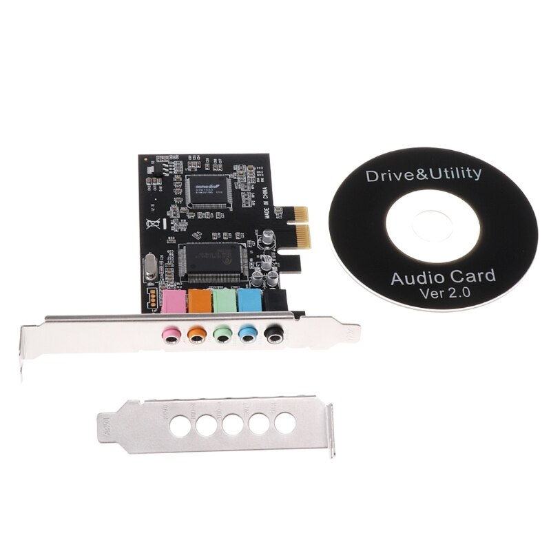 Carte Son PCI-E 5.1 Surround – CMI8738 24 Bits 48 KHz – Idéale Cinéma Maison & Gaming