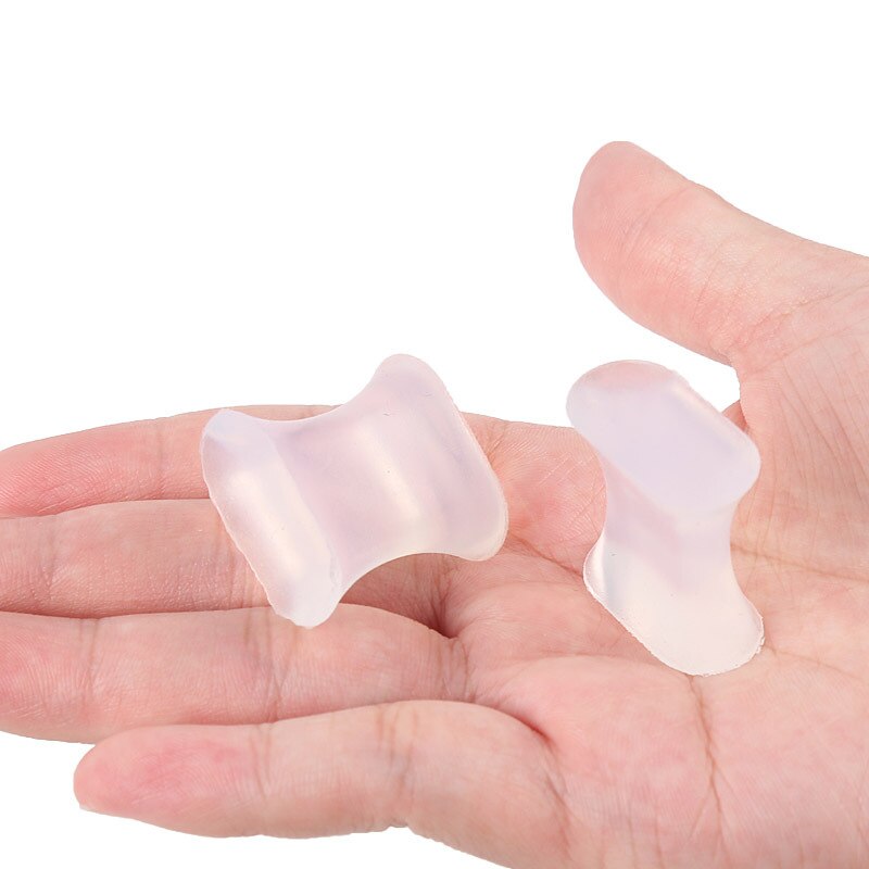 Uds de pie separador para dedos del pie ajustador de Hallux Valgus pedicura Corrector para juanete hueso dedo pulgar Valgus Protector de cuidado de los pies
