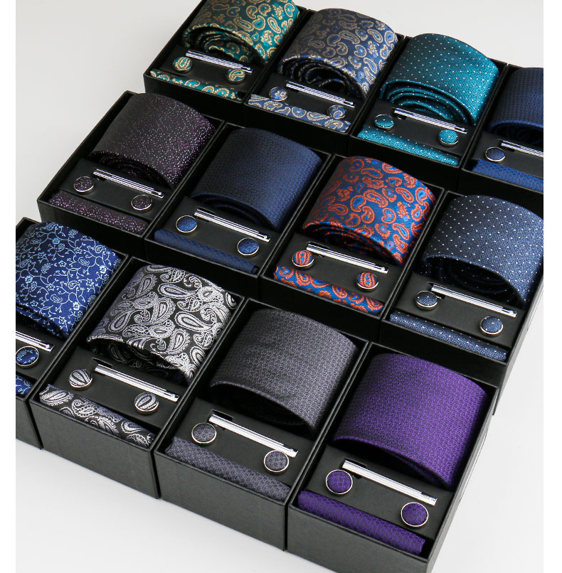 2025 corbatas de para hombres, corbata de Cachemira, conjunto con caja de , originales para hombres, corbata de , accesorios para traje de boda y negocios