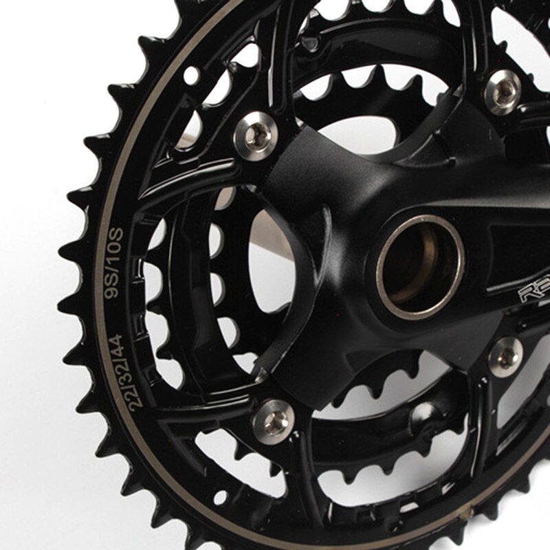 Cykel kranksæt 2 speed 38t 24t plate 104 bcd mtb bike crank bsa aluminiumslegering med bundtilbehør 170mm med bb