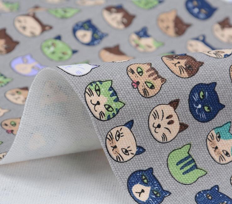 Tissu de coupe en coton 13 couleurs Shiba | Chiens inu chats chanceux, toile imprimée, tissu en coton, accessoires bricolage 1 mètre 0.914