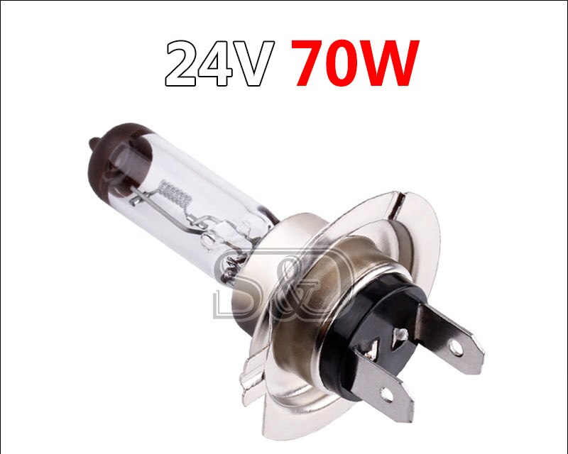 H7 24v 70w 3000k gule tåkelys halogenpærer kjørelys frontlys lampe bil styling bil lyskilde parkering