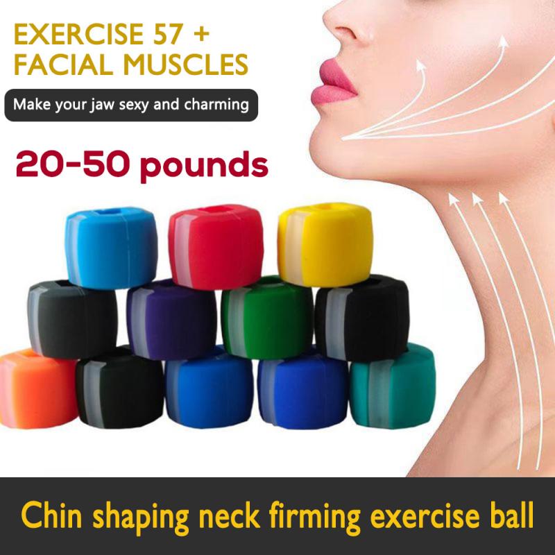 20-50 £ Gezicht Oefening Bal Voedsel-Grade Silicagel Spier Trainin Fitness Bal Hals Gezicht Toning Kaak exerciser Spier Relex