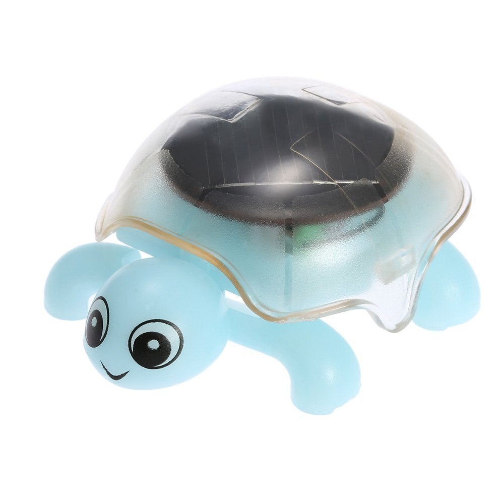 Leuke Solar Mini Tortoise Crystal Zonne-energie Tortoise Insect Solar Speelgoed voor Kids-Willekeurige Kleur