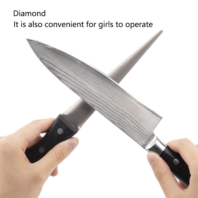 Sharpening Rod Diamond Rod Kitchen Gadgets Knife Sharpener Slaughterhouse Butcher Sharpening Bar Fish Hook Grinding