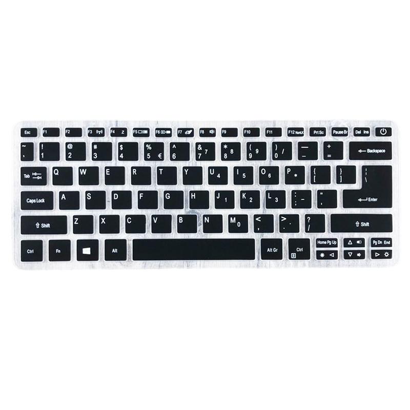 Til acer swift  sf113 s5-371 sf514 sf5 swift 5 swift 3 aspire  s13 14 sf314 spin 5 13.3 '' laptop tastatur cover skin protector: Sort