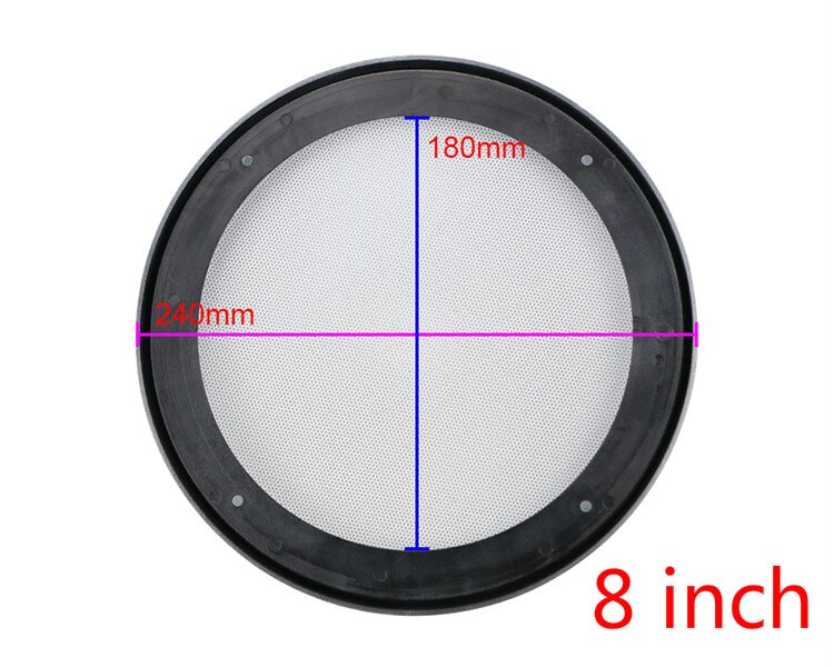 Speaker Grille Ceiling Speaker Cover Car Modification Mesh 4 Inch 5 Inch 6.5 Inch 8 Inch All White 2pcs: 8Inch Outer 240mm