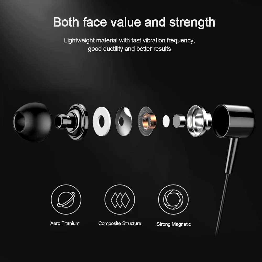 3.5Mm Jack In-Ear Bedrade Oortelefoon Hoofdtelefoon Met Microfoon Bedrade 3.5Mm Headset Aux Oortelefoon Telefoon Computer Oordopjes