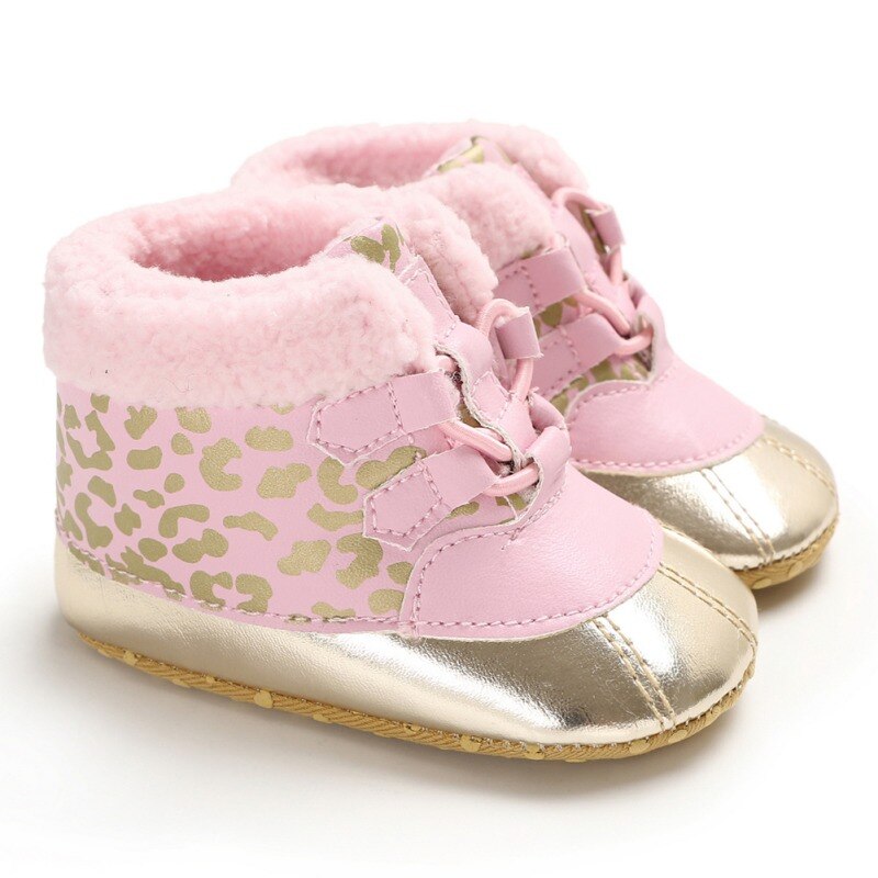 Winter Weichen Plüsch Baby Booties Anti Slip Schnee Super Warm Nette Casual Atmungs Komfortable Weiche Warme Stiefel 0-18 monate: P / 13-18 Monate