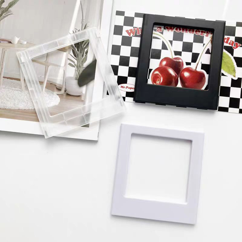 Pour Fujifilm carré SQ40 cadre Photo magnétique pour Fuji Instax carré SQ1 SQ6 SQ10 SQ20 lien imprimante Instax Film cadre Photo: Beige