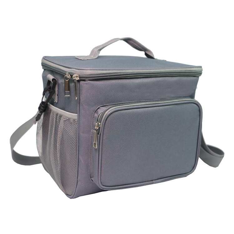 Insulation bag lunch bag portable ice pack aluminum foil ice pack picnic ice pack student lunch box ice pack lunch pack ice pack: Gray