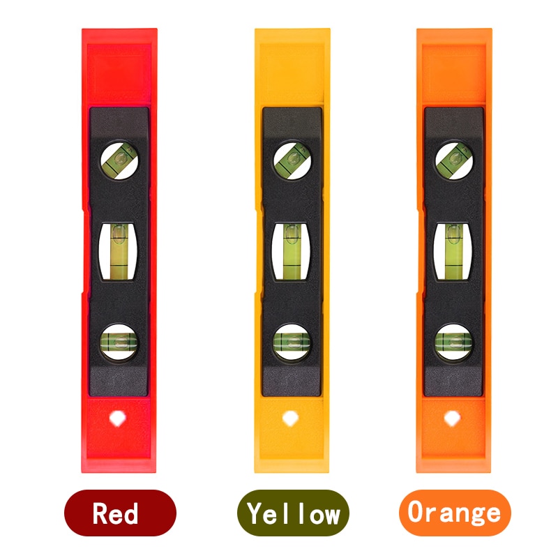 3 Bubble Spirit Level Bubble Ruler Magnetic ABS Shell Vertical Horizontal 45 Degree Bubble Level Measuring Instrument Tool