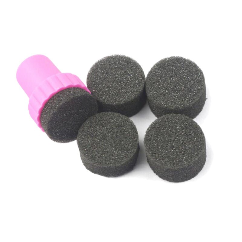 AddFavor Nail Stamping Template DIY Nail Polish Stamper Tool Stainless Steel Manicure Stamping Plate Gel Art Print Stamp Kits: Stamping Sponge