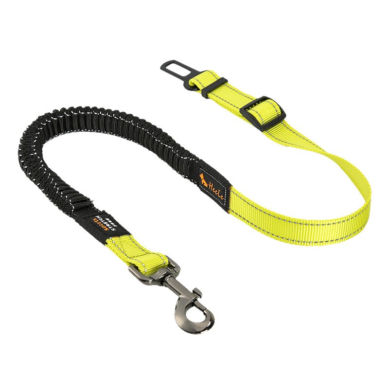 Verstelbare Hond Kat Autogordel Huisdier Autogordel Leash Voor Honden Reizen Tractie Kraag Harness Hondenriem Clip huisdier Product: Telescopic Green