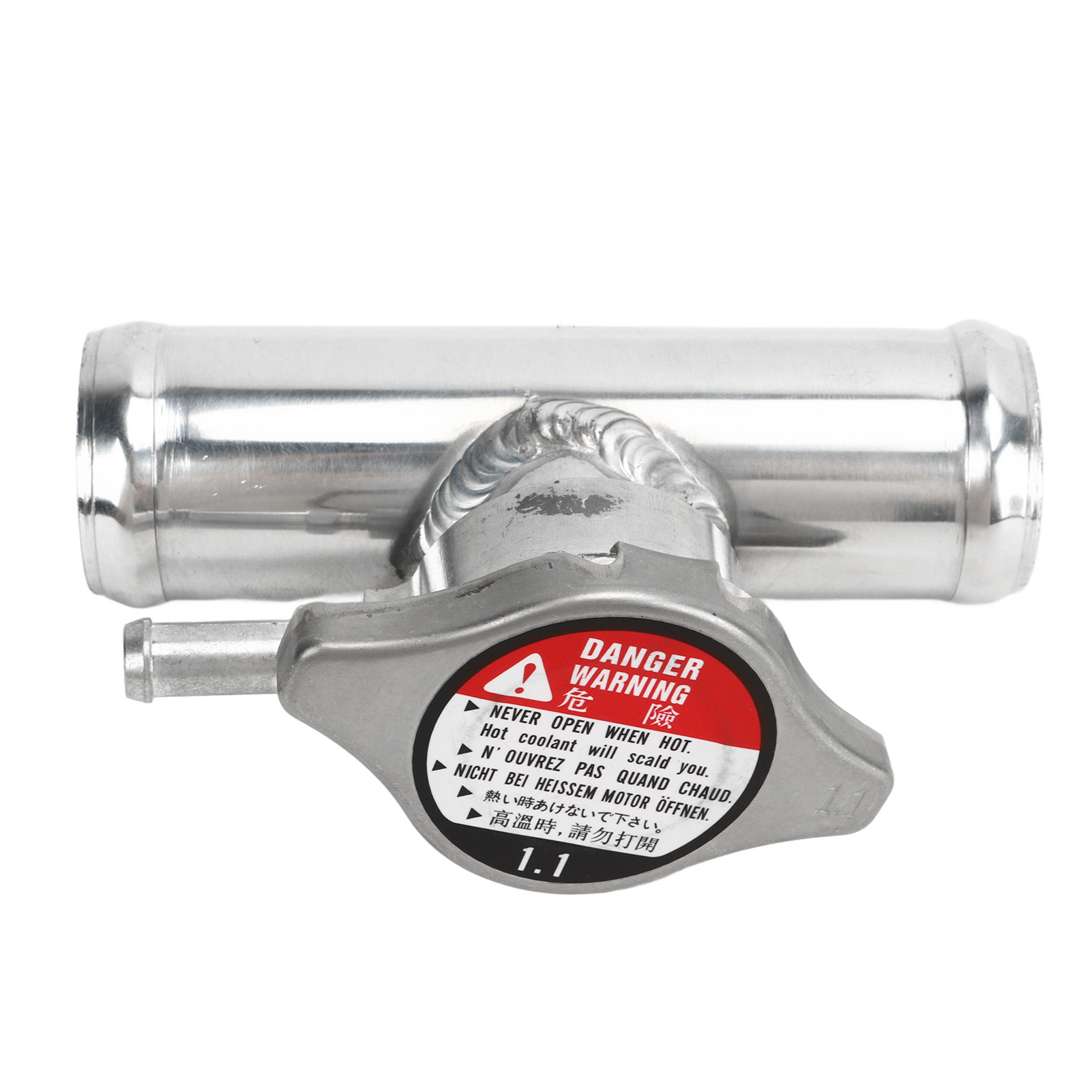 Cuello de llenado de refrigerante Cuello de llenado de manguera de radiador 32 mm Eficiente Aluminio T6061 resistente a altas temperaturas con 16 PSI para automóviles