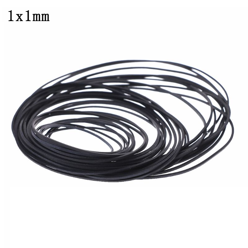 50PCS 45-130MM Universal Mix Cassette Tape Machine Belts Assorted Common Flat Rubber Belt for Recorders CD DVD Drive 3mm Width: 30pcs 40-130mm