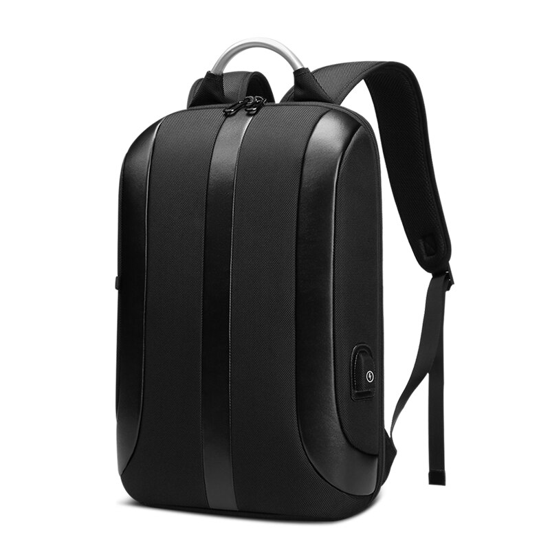Eurcool Slanke Laptop Rugzak Mannen 15.6 Inch Kantoor Werk Vrouwen Pakket Zakelijke Tas Unisex Zwart Ultralight Oxford Rugzak