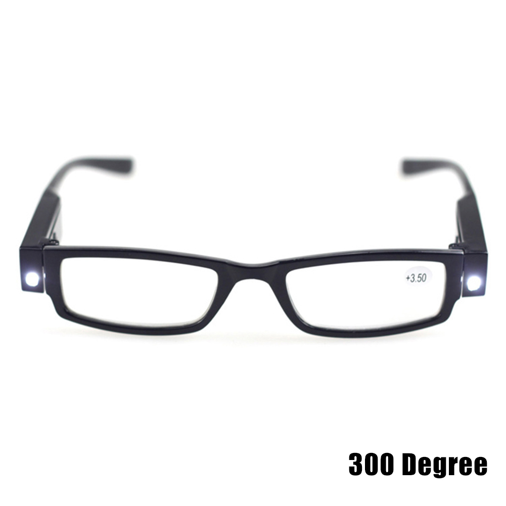Førte forstørrelsesbriller læsebriller belysning forstørrelsesglas briller med lys kqs 8: 300 grader