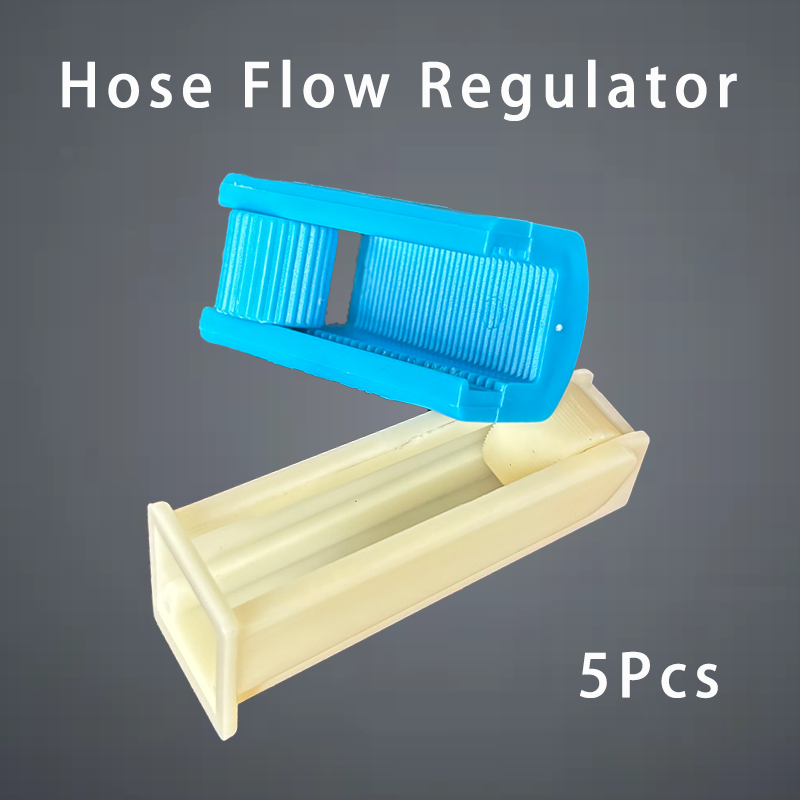 5pcs Hose Flow Regulator Water Flow Control Valve Regulating Switch DIY Flow Regulator Plastic for Irrigation Garden Laboratory