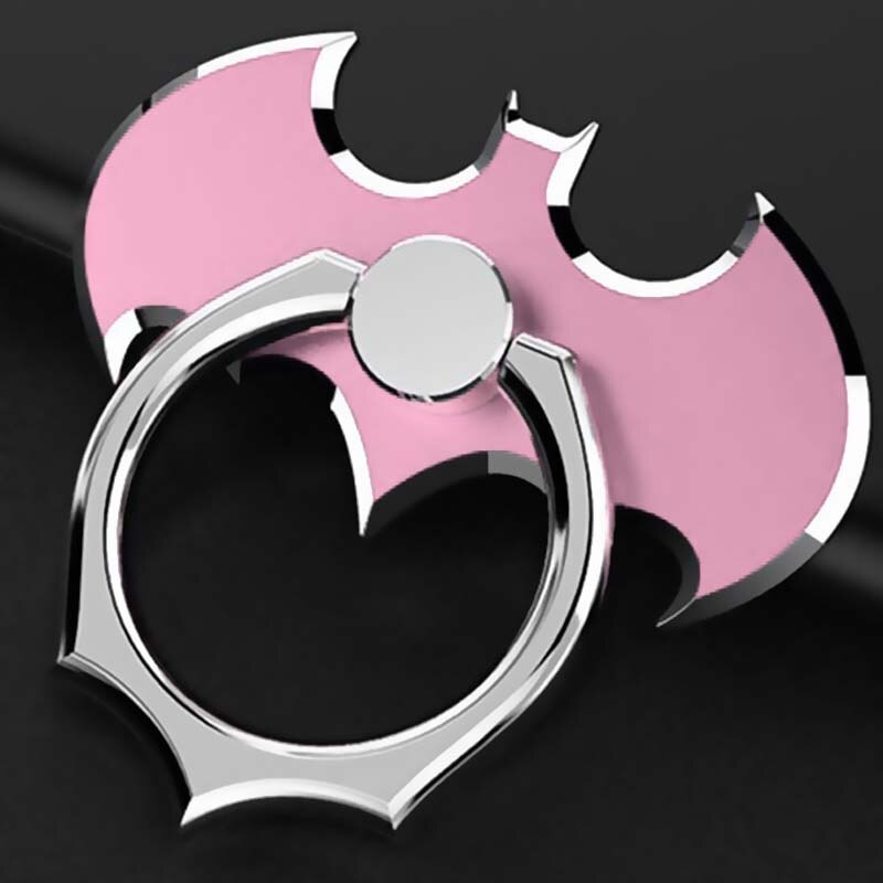Bat – support de téléphone portable rotatif à 360 degrés avec anneau de doigt, pour iPhone XS 6 8 et Xiaomi MI8: Pink