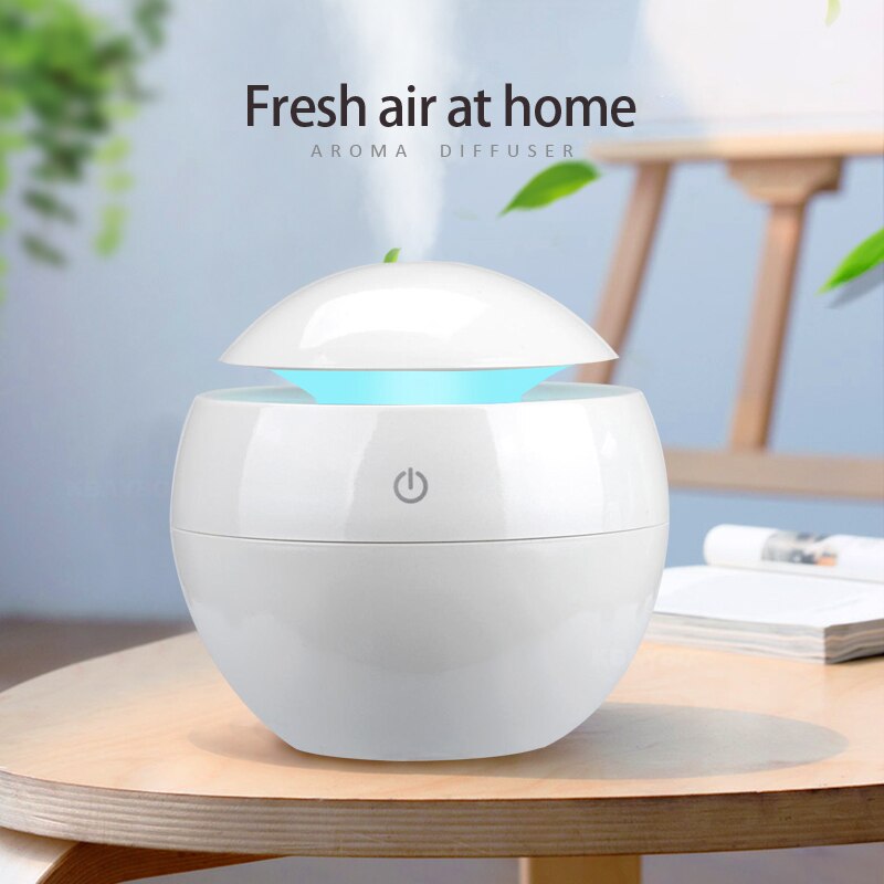 KBAYBO 130ML USB humidifier Ultrasonic aromatherapy essential oil diffuser for home electric diffusers air purifier with lights