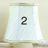 Mini Lamp Shade Pleated Lace Lampshade Fabric Lamp DIY Home Decoration, Clip on: 2 color style
