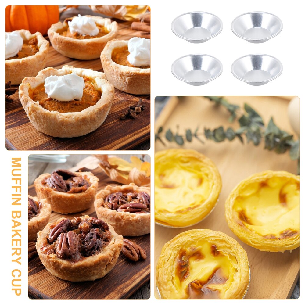 Symphonyw Pudding Mallen, 10 stks Aluminium Muffin Tin Dariole Mallen Symphonyw Pudding Mallen, 10 stks Aluminium Muffin Tin Dariole Mallen