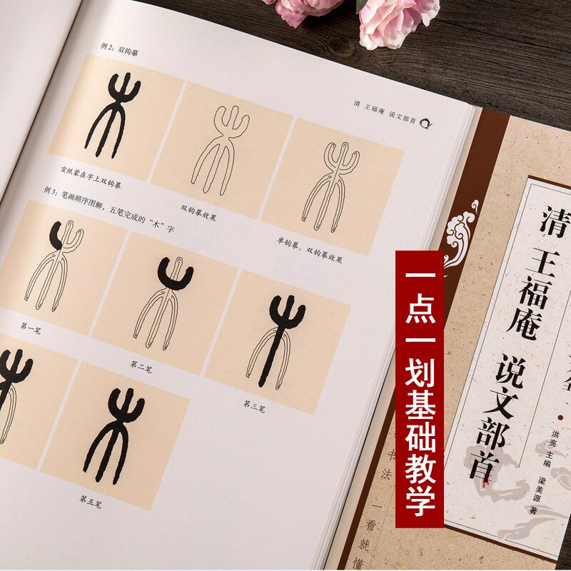 An Analysis of Rubbing Writing Skills Wang Fu'an Speaking Radicals Brush Calligraphy Copybook Seal Script Introductory