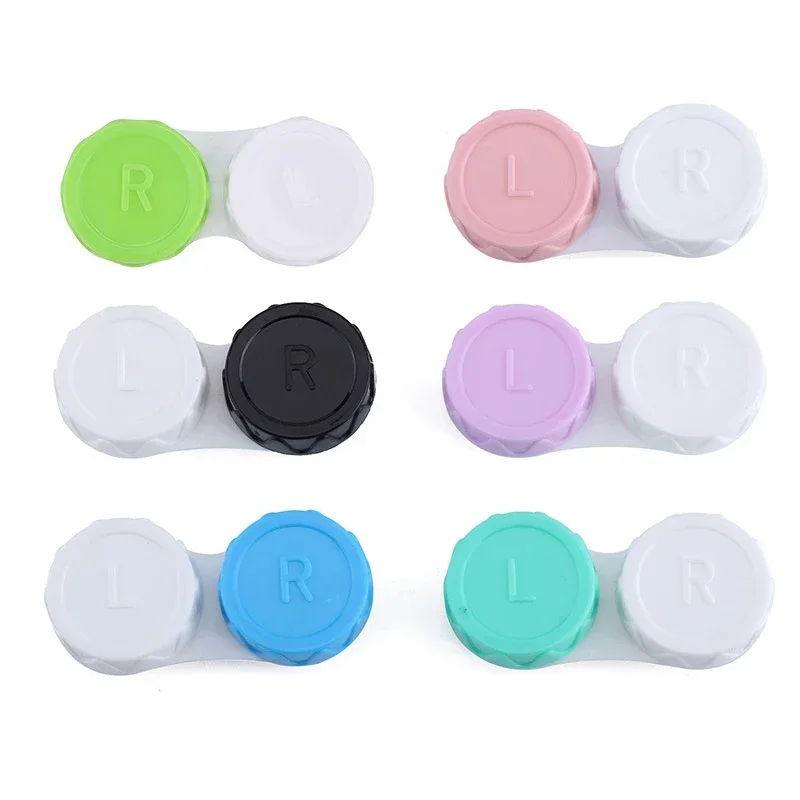 1 PCS Gläser Kosmetische Kontaktlinsen Box Kontaktlinsen Fall für Augen Reise Kit Halter Container Reise Zubehör: Armee Grün