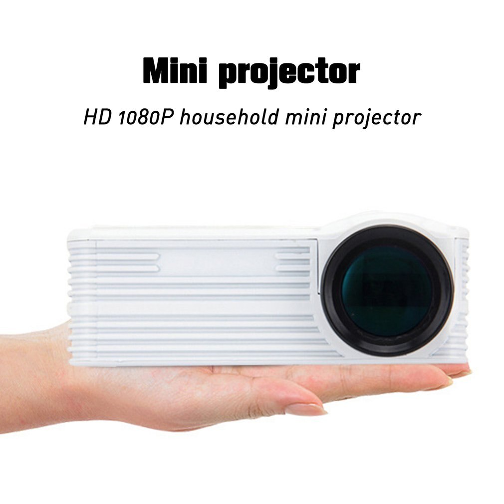 Kannettava videoprojektori kotiteatteri elokuvateatteri toimistotarvikkeet musta/valkoinen lcd miniprojektori mediasoitin älypuhelimille