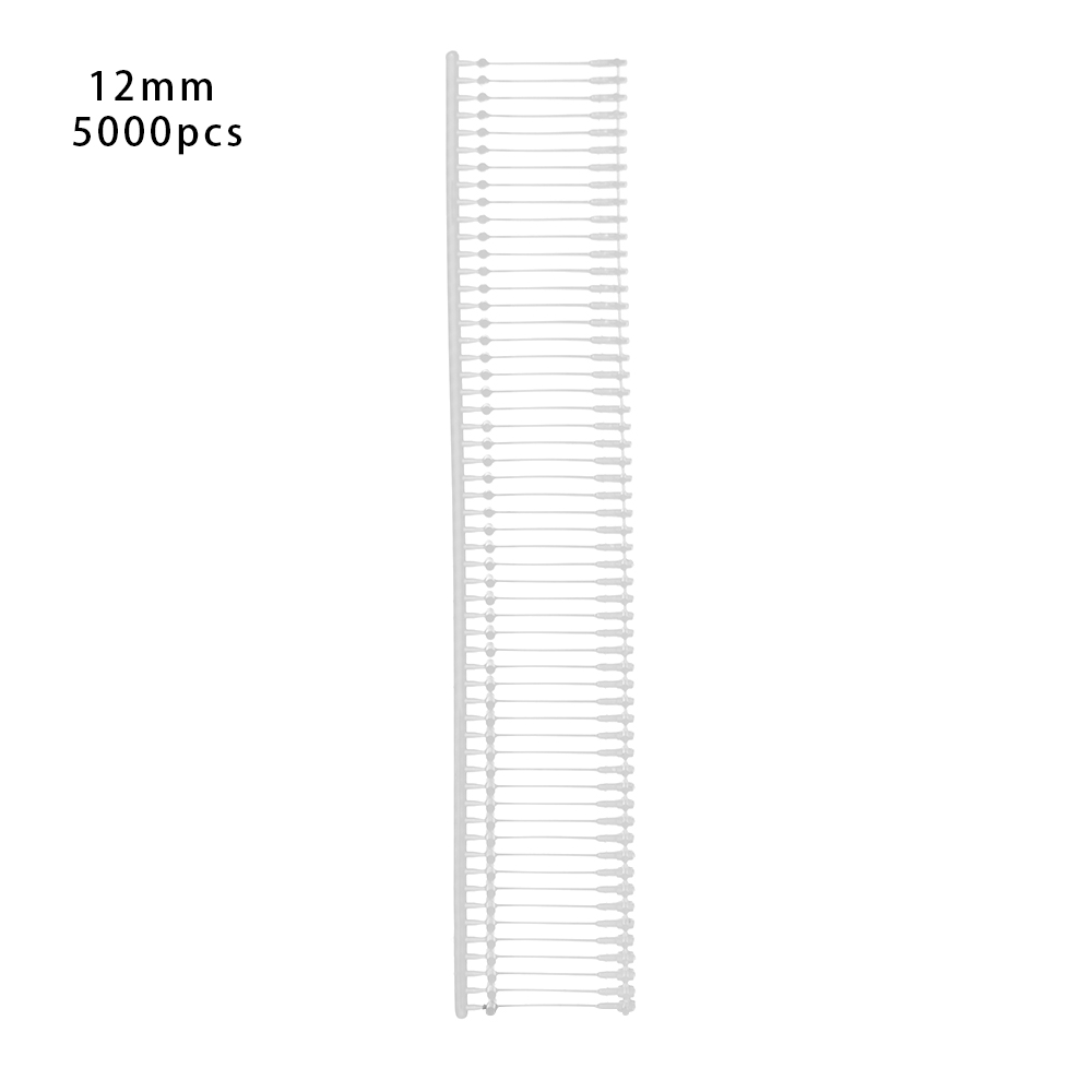 5000 Pcs Plastic Reguliere Standaard Tagging Fasteners Wit Standaard Tagging Weerhaken Bijlagen Geschikt Voor Standaard Tag Apparaten: 12mm
