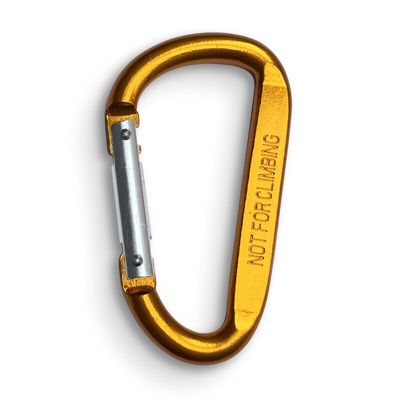 8Mm Carabiner Spring Snap Haak Lente Link Haak Clip Haak D-Ring Snap Haak Aluminium Rugzak Opknoping Sleutelhanger niet Voor Klimmen: Orange