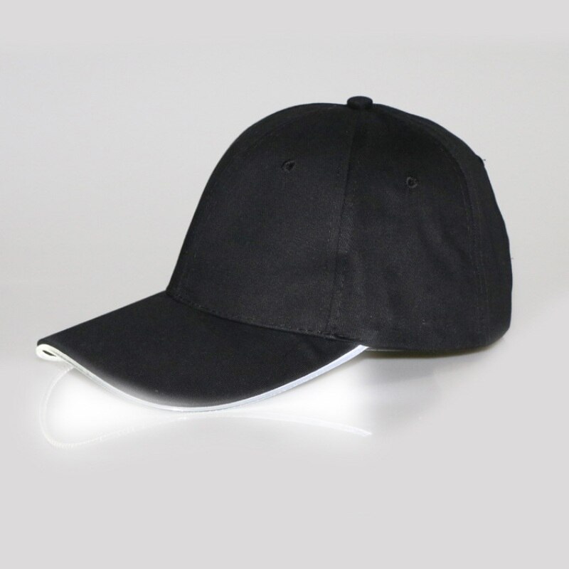 Gorra de tenis para exteriores, deportiva, gorra con luz LED, de algodón, de , unisex: B7