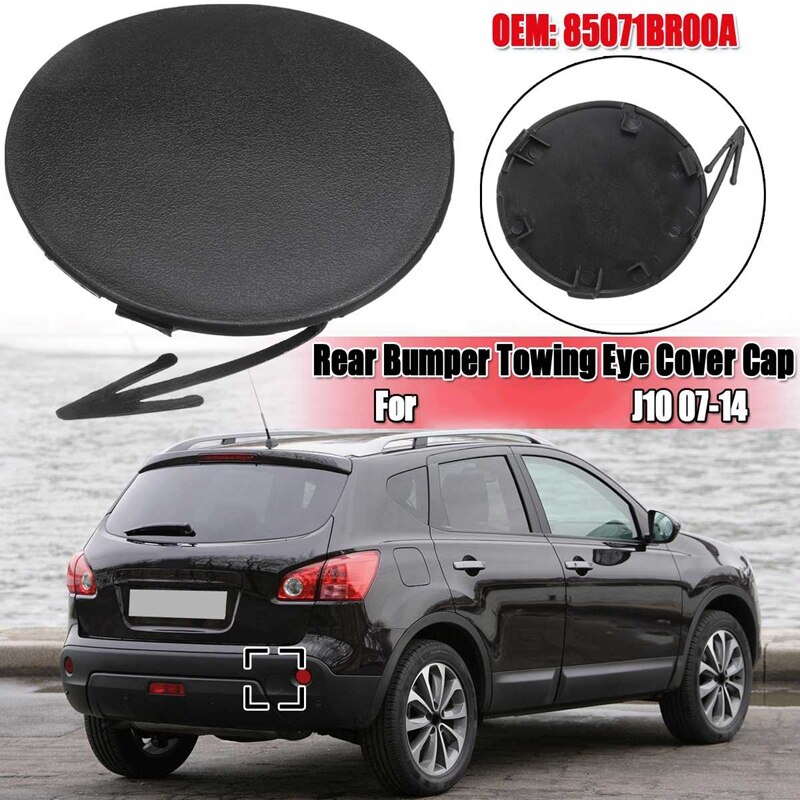 NewCar messa in piega Paraurti Posteriore Gancio di Traino Tappo di Copertura per Nissan Qashqai Dualis J10 2007-2013 85071-JE20A