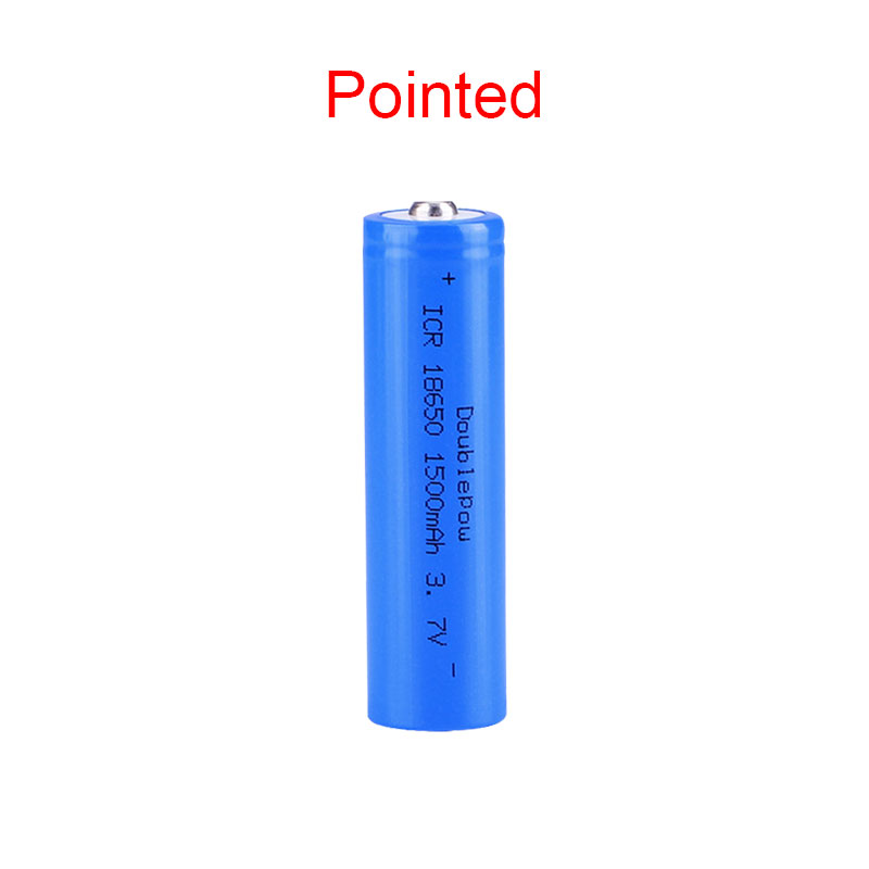 NUOVA batteria Doublepow 18650 batteria ricaricabile al litio 3.7V 1500mah 18650 per torcia elettrica ecc: Black
