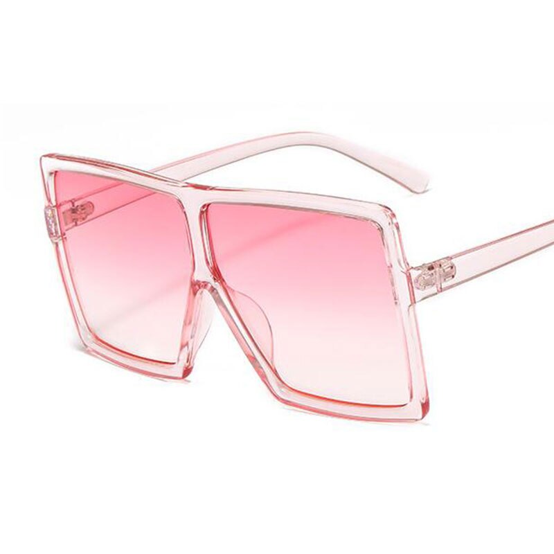 heißer Große Flache oben Platz Sonnenbrille Damen Kunststoff Rahmen Blau Schattierungen Luxus Sonnenbrille Für Frauen Männer Getönt objektiv