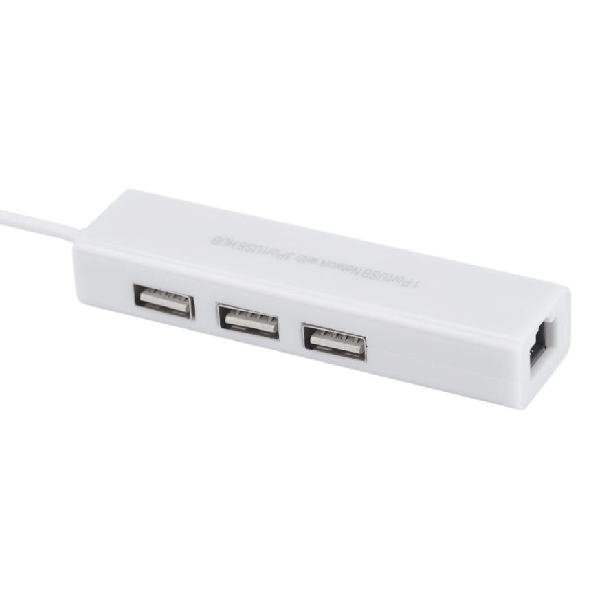 Adaptateur réseau LAN Micro USB vers réseau malmétier Ethernet RJ45 avec 3 ports 10/100 Mbps adaptateur HUB USB 2.0 pour tablettes Android # LFE6