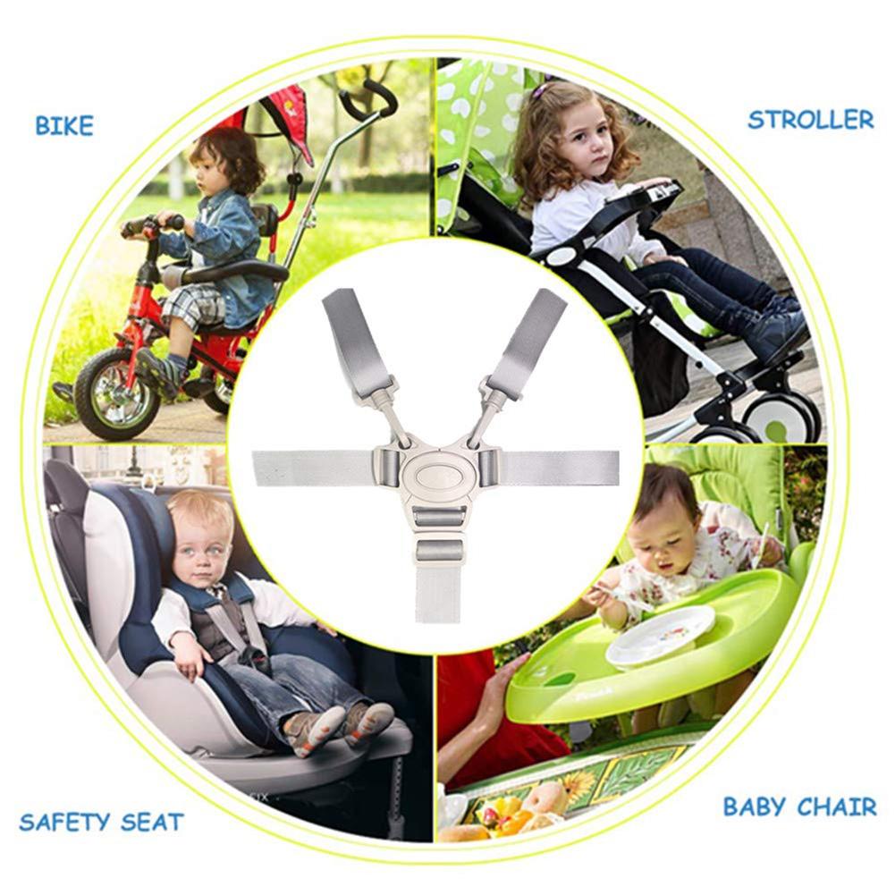 2 stuks Buggy 5 Punts Autogordel Baby Eetkamer Stoel Veiligheid Strap Universal Kinderwagen Harness Verstelbare Kinderwagen Riem