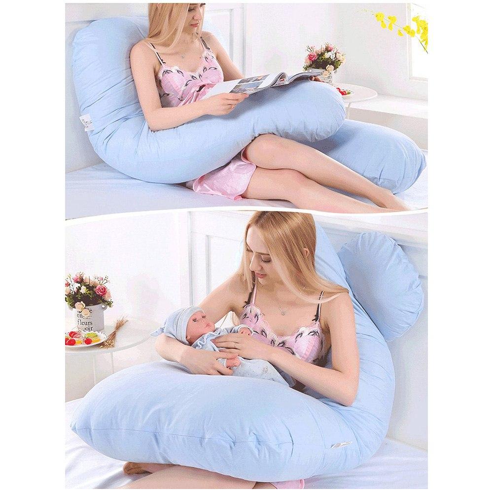 25 Sleeping Support Pillow for Pregnant Women Full Body Pillow Cotton Pillowcase U Shape Maternity Sleeper Bed Pregnancy Pillows