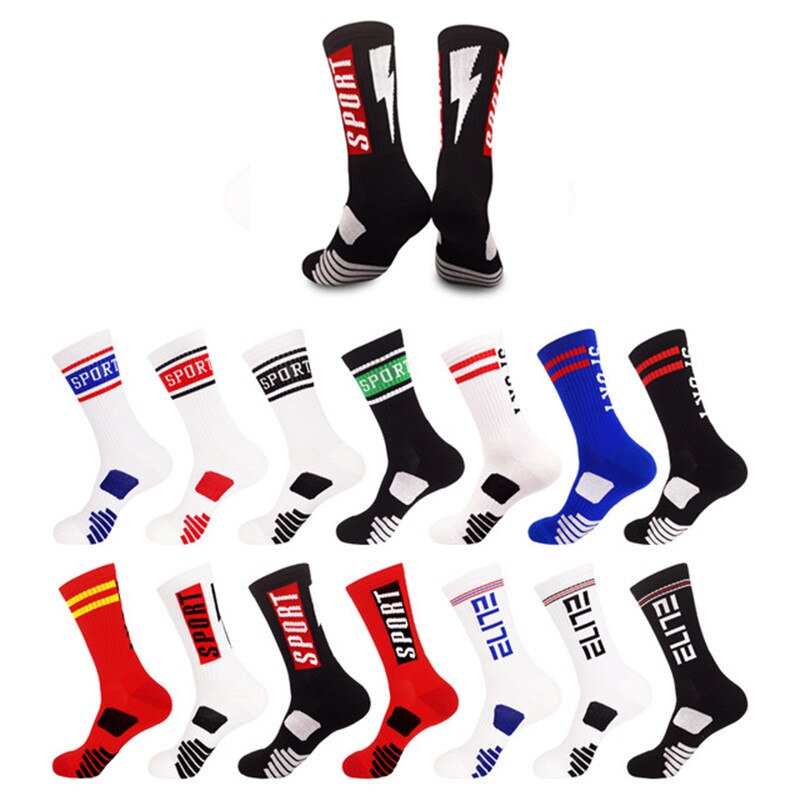 Basketball Socks Knee-High Breathable Street Sports Cycling Running Match Non-Slip Towel Bottom Socks