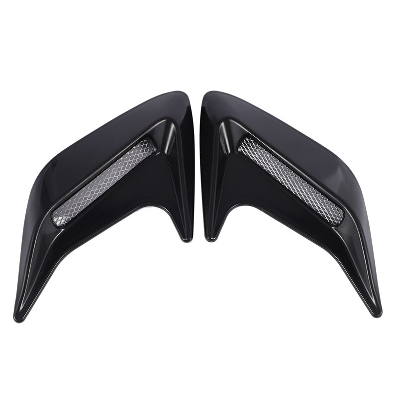 2 Stuks Auto Auto Side Vent Air Flow Spatbord Intake Sticker Universal Black