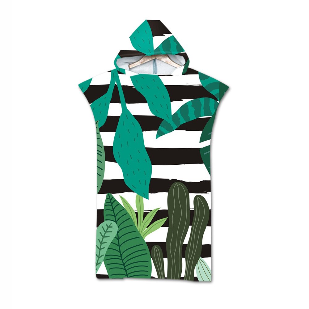 Microfiber Stof Volwassen Badhanddoeken Strand Handdoek Veranderende Badjas Mantels Hooded Zwembad Gym Fitness Badhanddoeken: Army Green