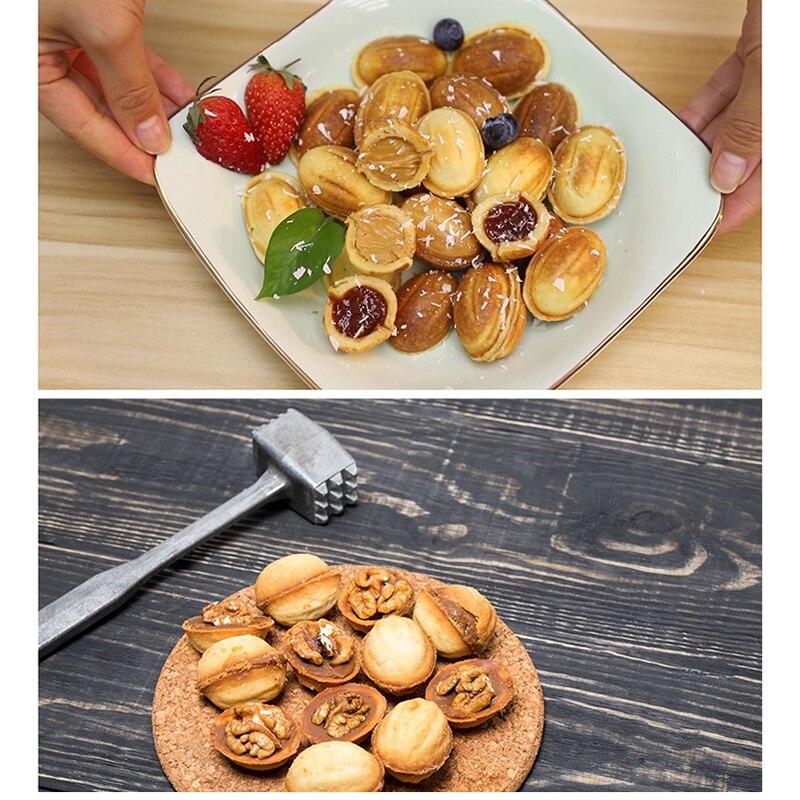 Lightweight Electric Walnut Cake Maker Automatic Mini Nut Machine Baking Tool For Kitchen DIY Nut Cake Bread Nut Waffle